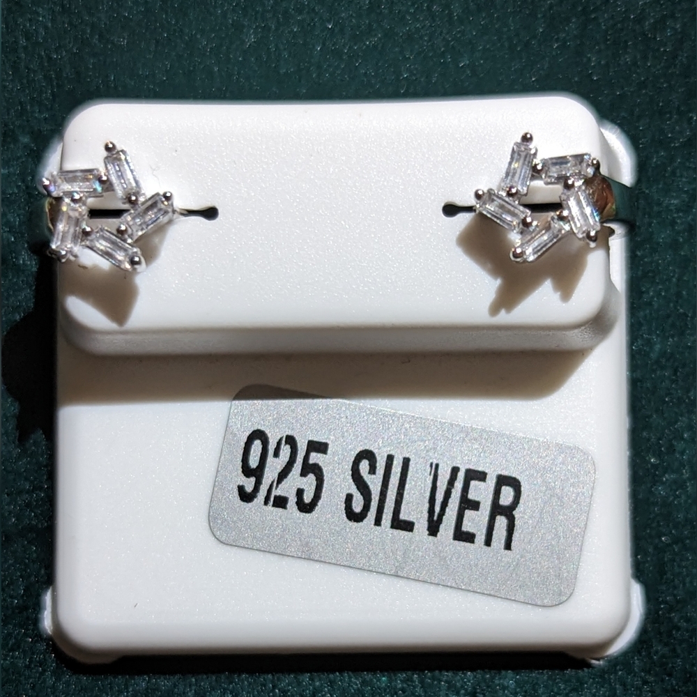Star hoops 925 silver
